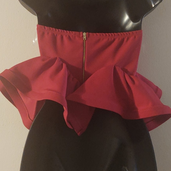 Red Ruffled Top - Picture 2 of 4